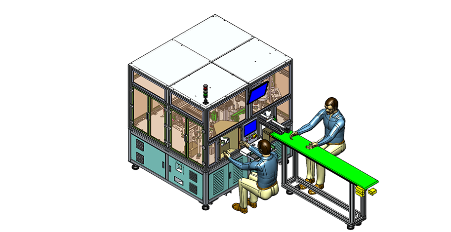 半自动贴膜机（人工摆盘）