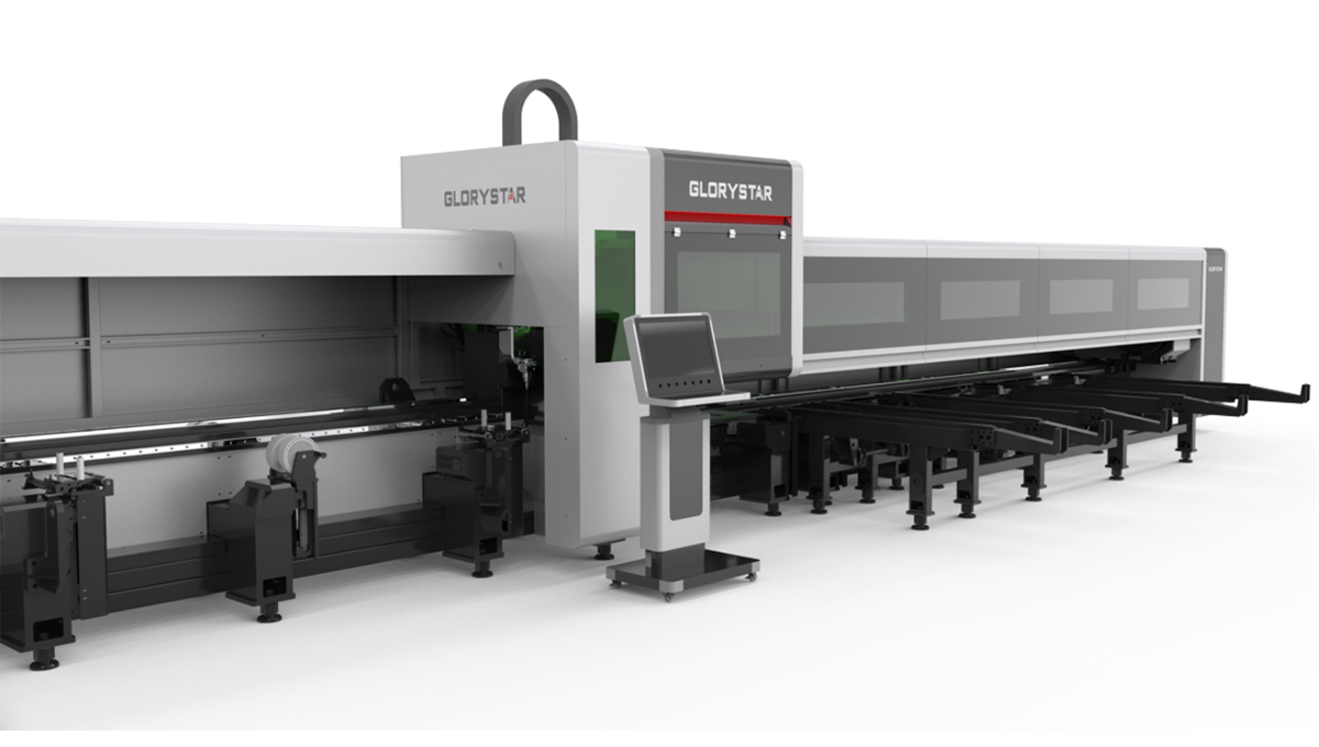 力星激光NS-HG SERIES三卡盘光纤激光管材切割机——实现零尾料切割的材料成本节省利器！