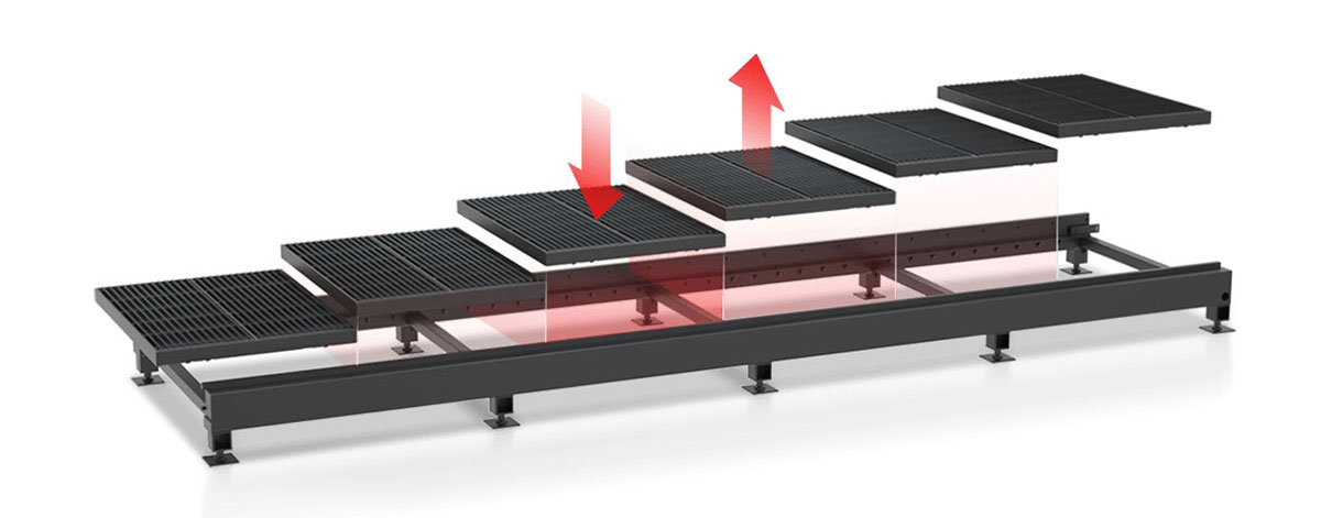 高功率系列行业首创模块化组合工作台
